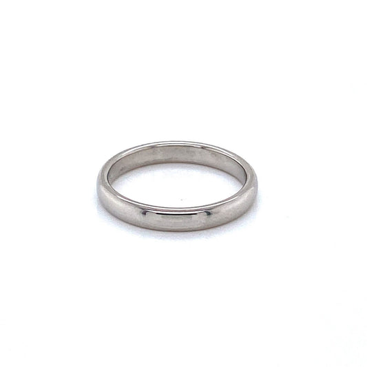 Tiffany & Co. Platinum Plain Wedding Band Ring - Size 6.5