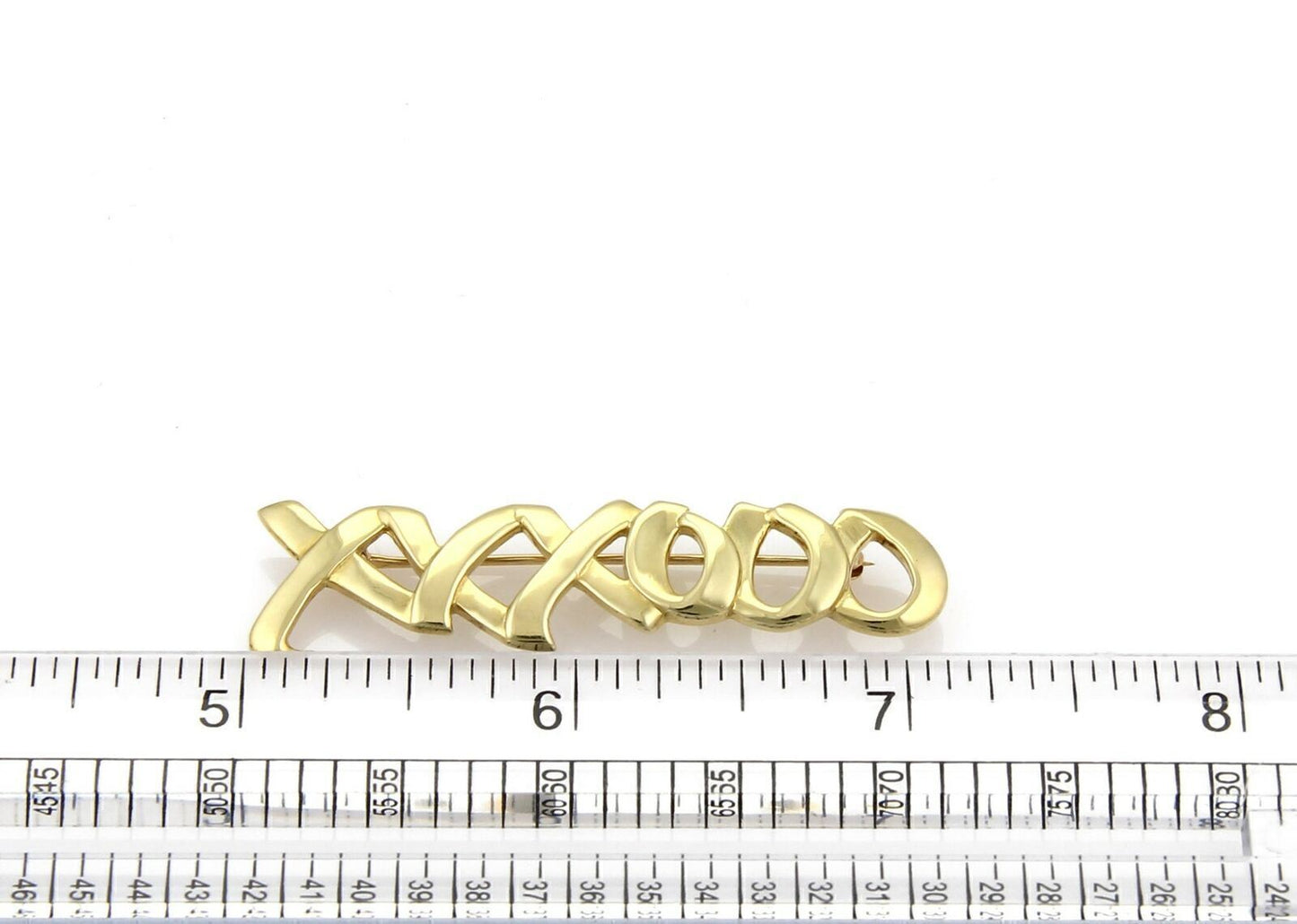 Tiffany & Co. Picasso 18k Yellow Gold XO Pin Brooch