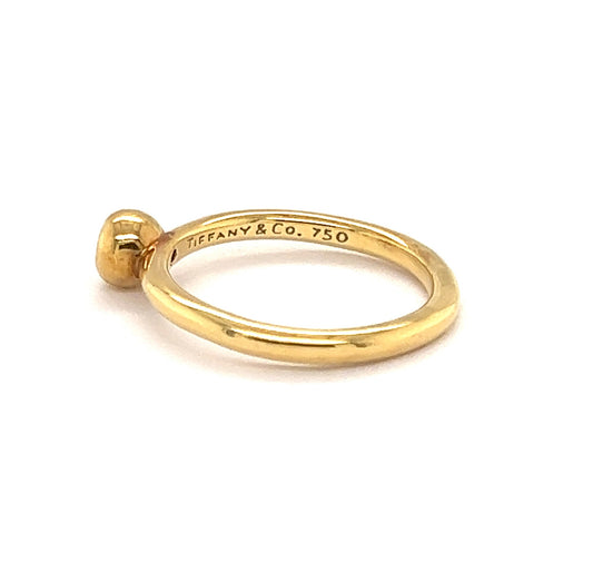 Tiffany & Co. Picasso 18k Yellow Gold Blue Sapphire Ring - Size 6