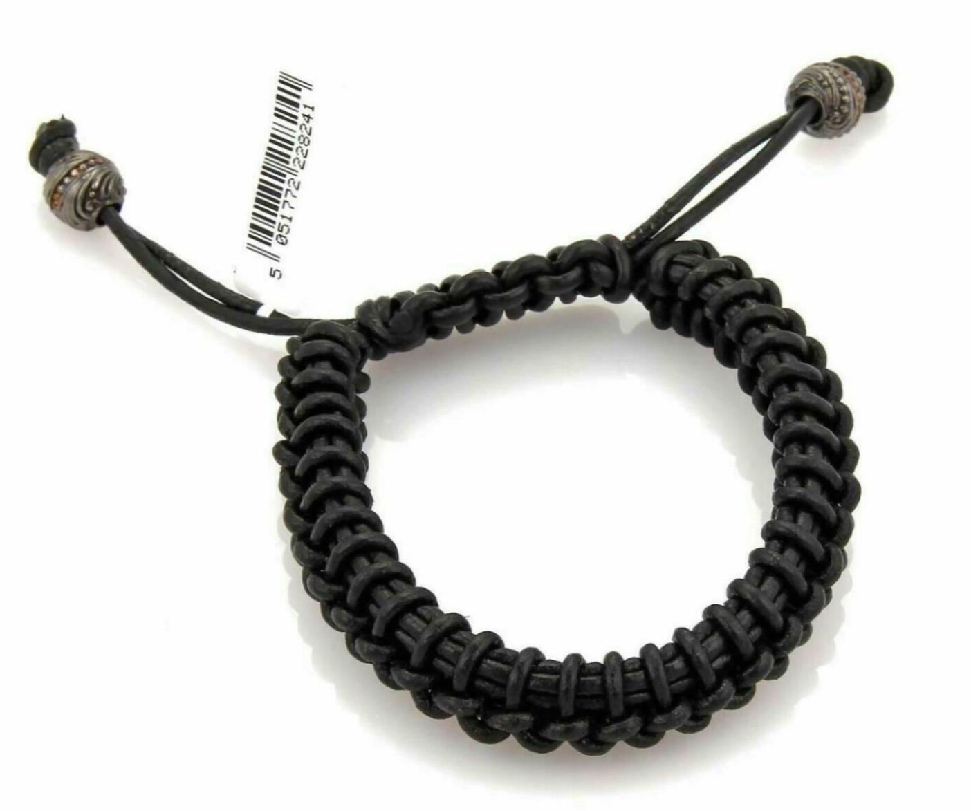 Stephen Webster No Regrets Leather & Silver Bead Bracelet