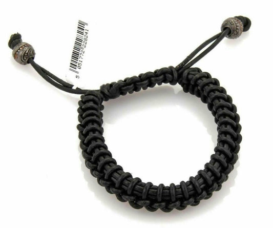 Stephen Webster No Regrets Leather & Silver Bead Bracelet