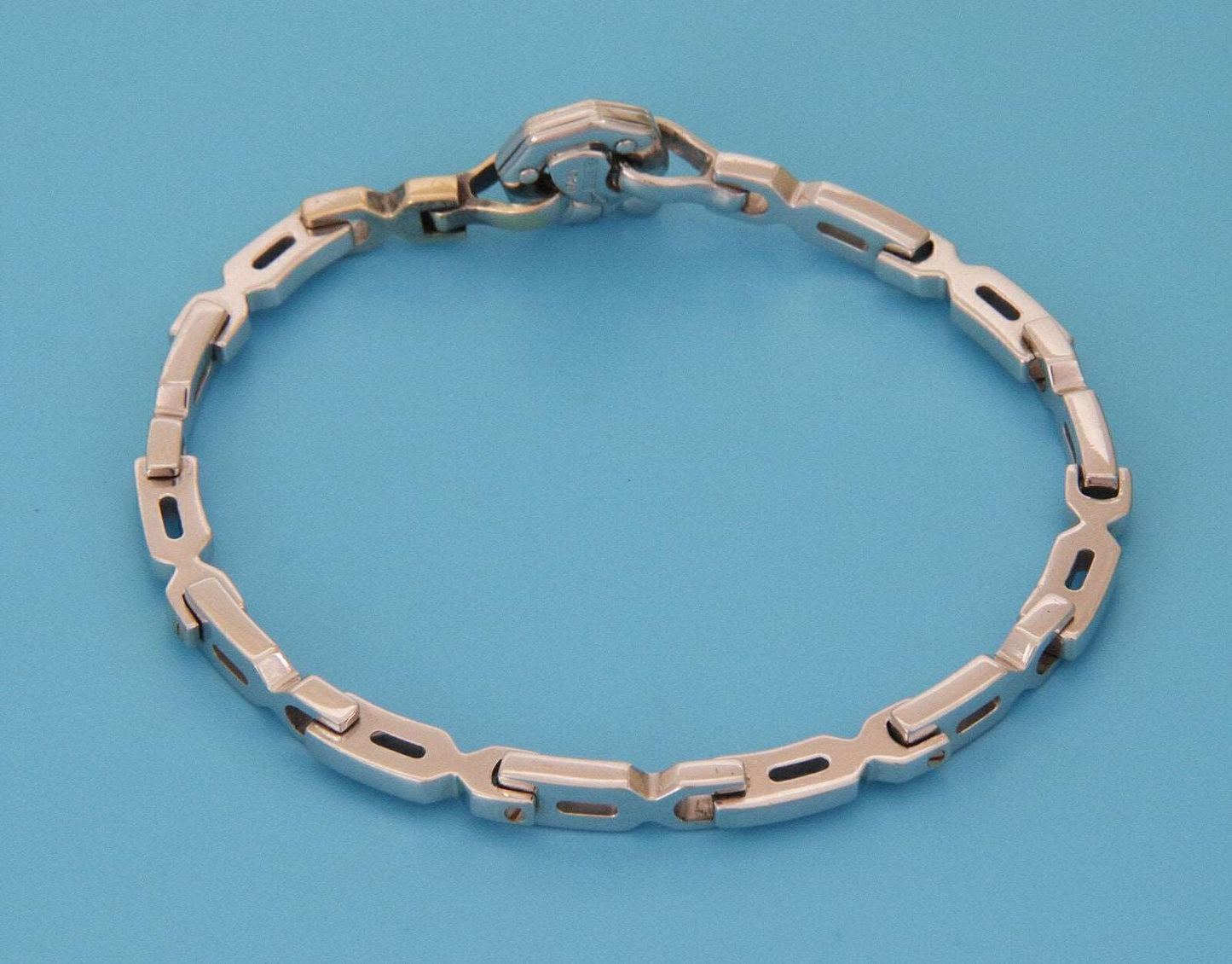 Baraka 18k White & Rose Gold Fancy Link Chain Bracelet