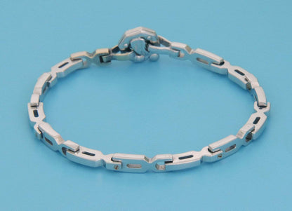 Baraka 18k White & Rose Gold Fancy Link Chain Bracelet