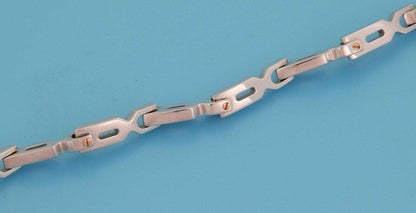 Baraka 18k White & Rose Gold Fancy Link Chain Bracelet