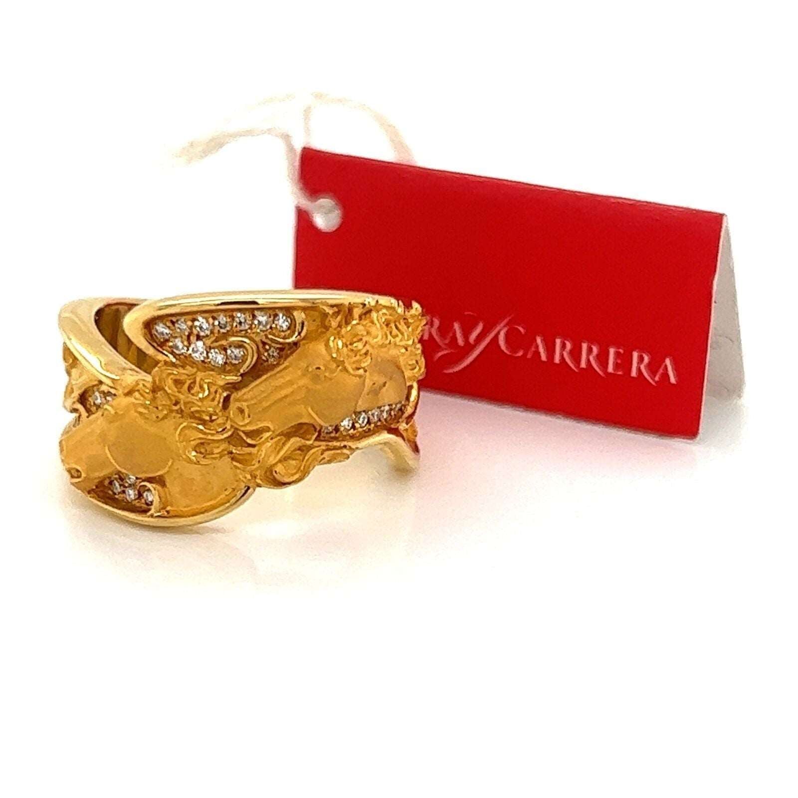 Carrera y Carrera Ecuestre Diamond 18k Yellow Gold Horse