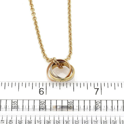 Cartier Trinity 18k Tri-Color Gold Pendant Necklace w/Paper