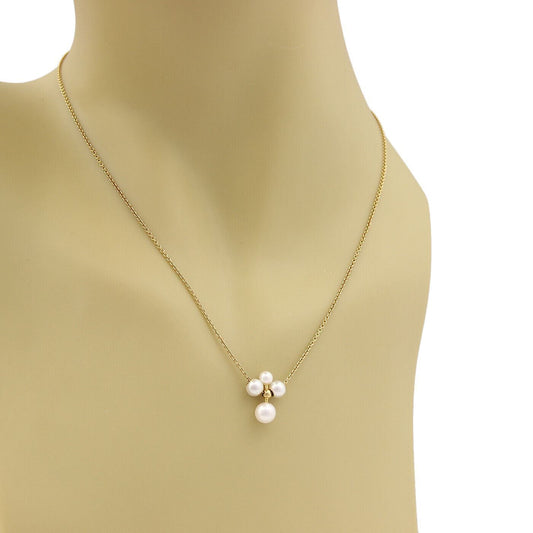 Mikimoto Pearls 18k Yellow Gold Pendant Necklace