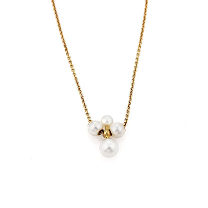 Mikimoto Pearls 18k Yellow Gold Pendant Necklace