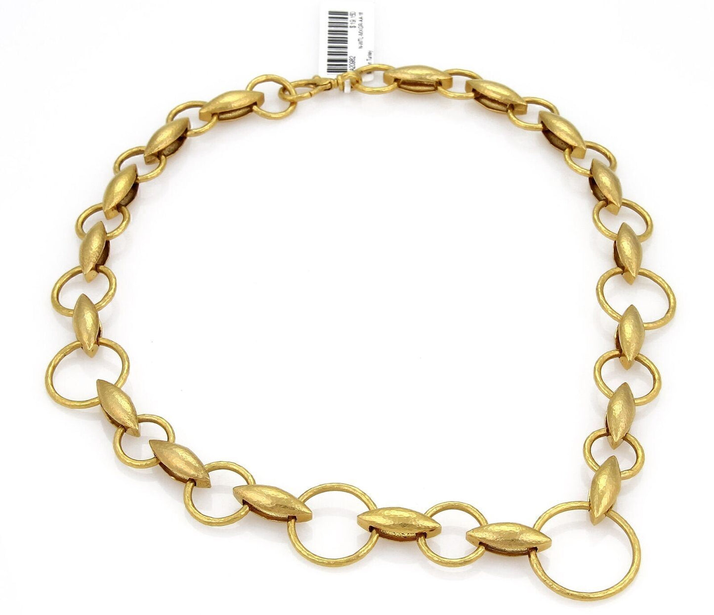 Gurhan Wheatla 24k Gold Hammered Circle Link Necklace