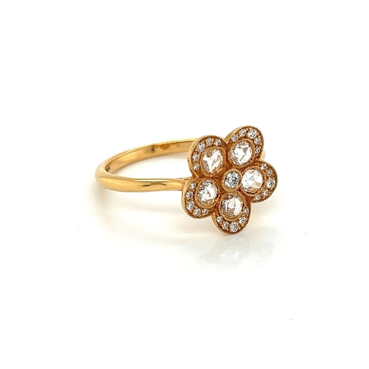 Tiffany & Co. Enchant Diamonds 18k Rose Gold Ring - Size 8