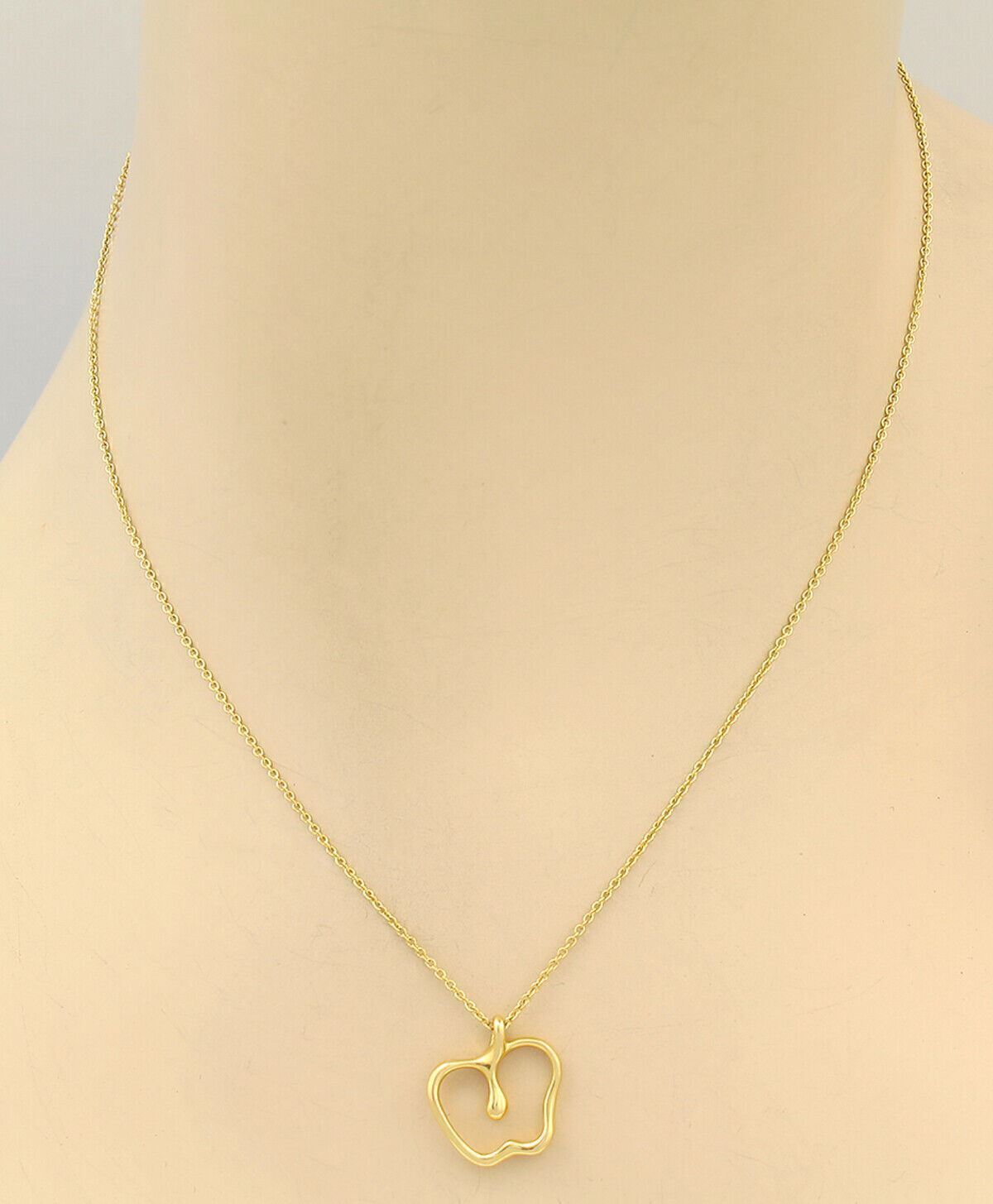 Tiffany & Co. Peretti Apple 18k Yellow Gold Pendant Necklace