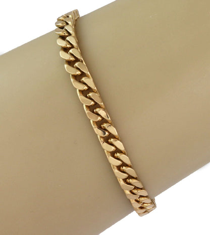 Curb 18k Yellow Gold Chain Link Bracelet - 7.5"