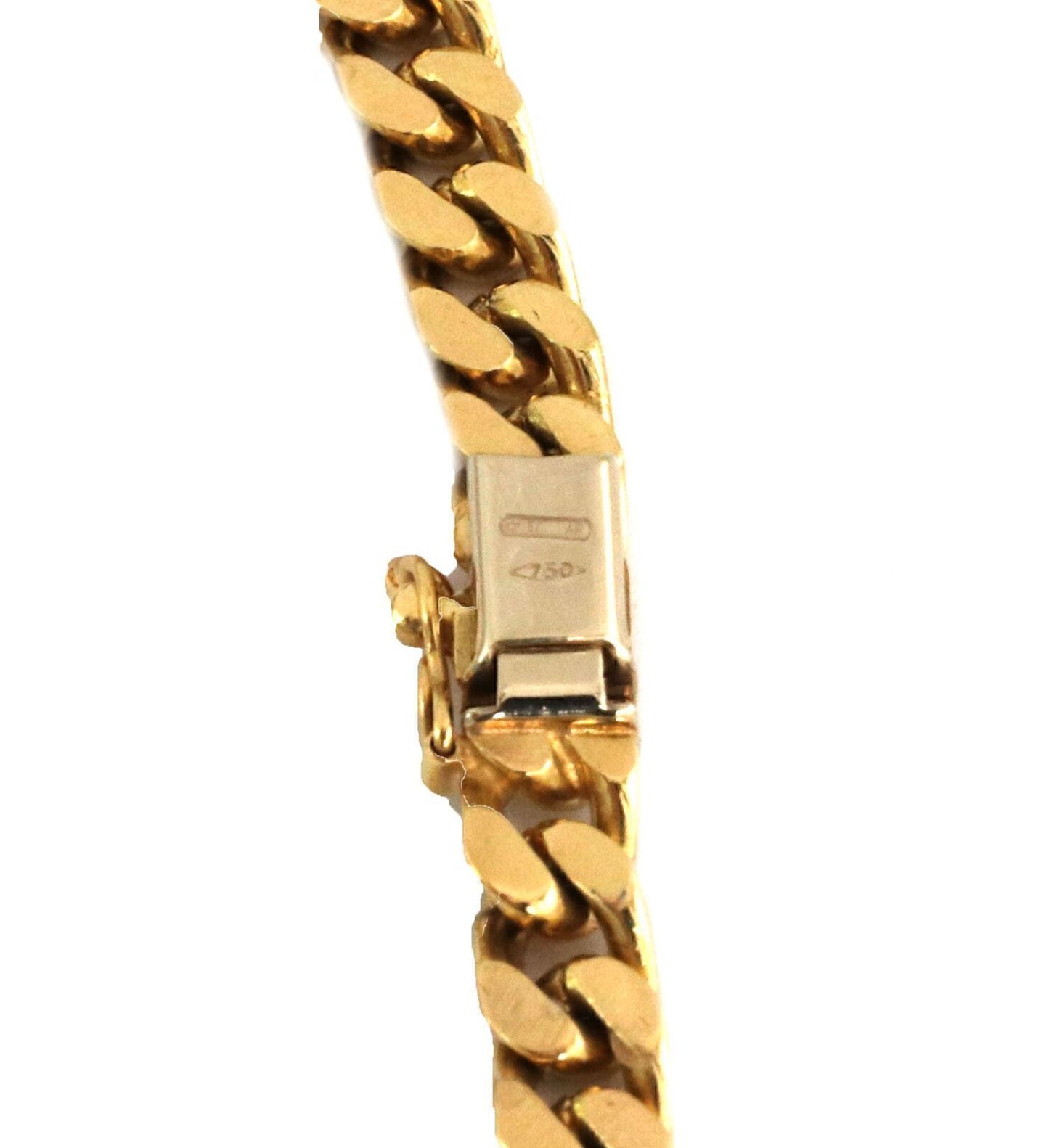 Curb 18k Yellow Gold Chain Link Bracelet - 7.5"