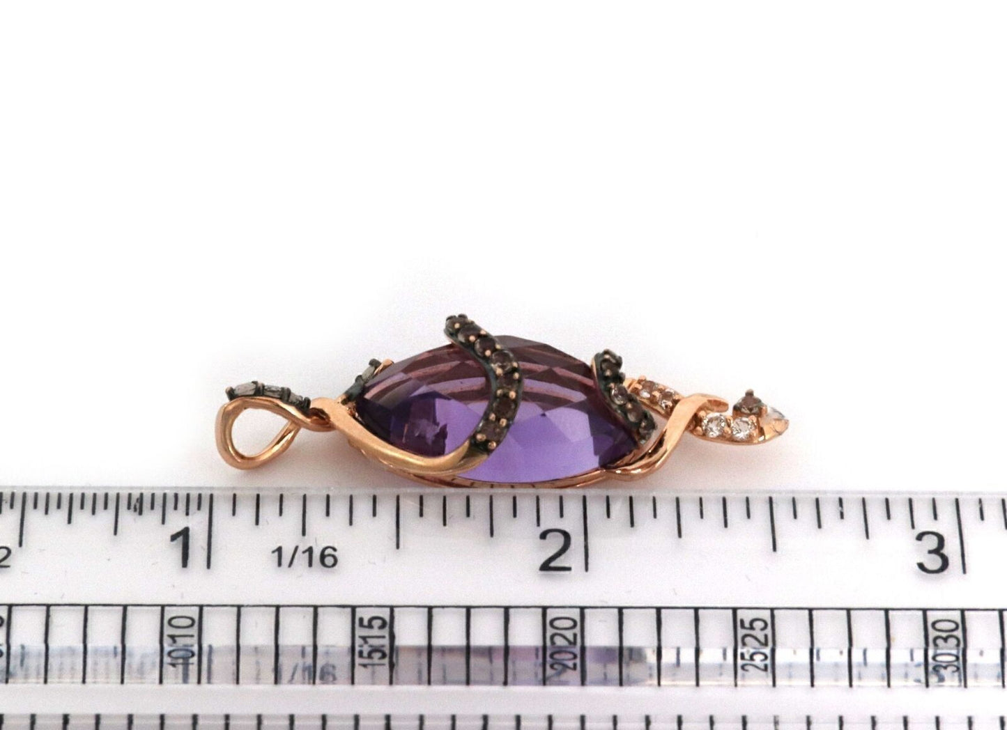 Le Vian Crazy Collection Amethyst & Multi Gems 14k Rose Gold Charm Pendant