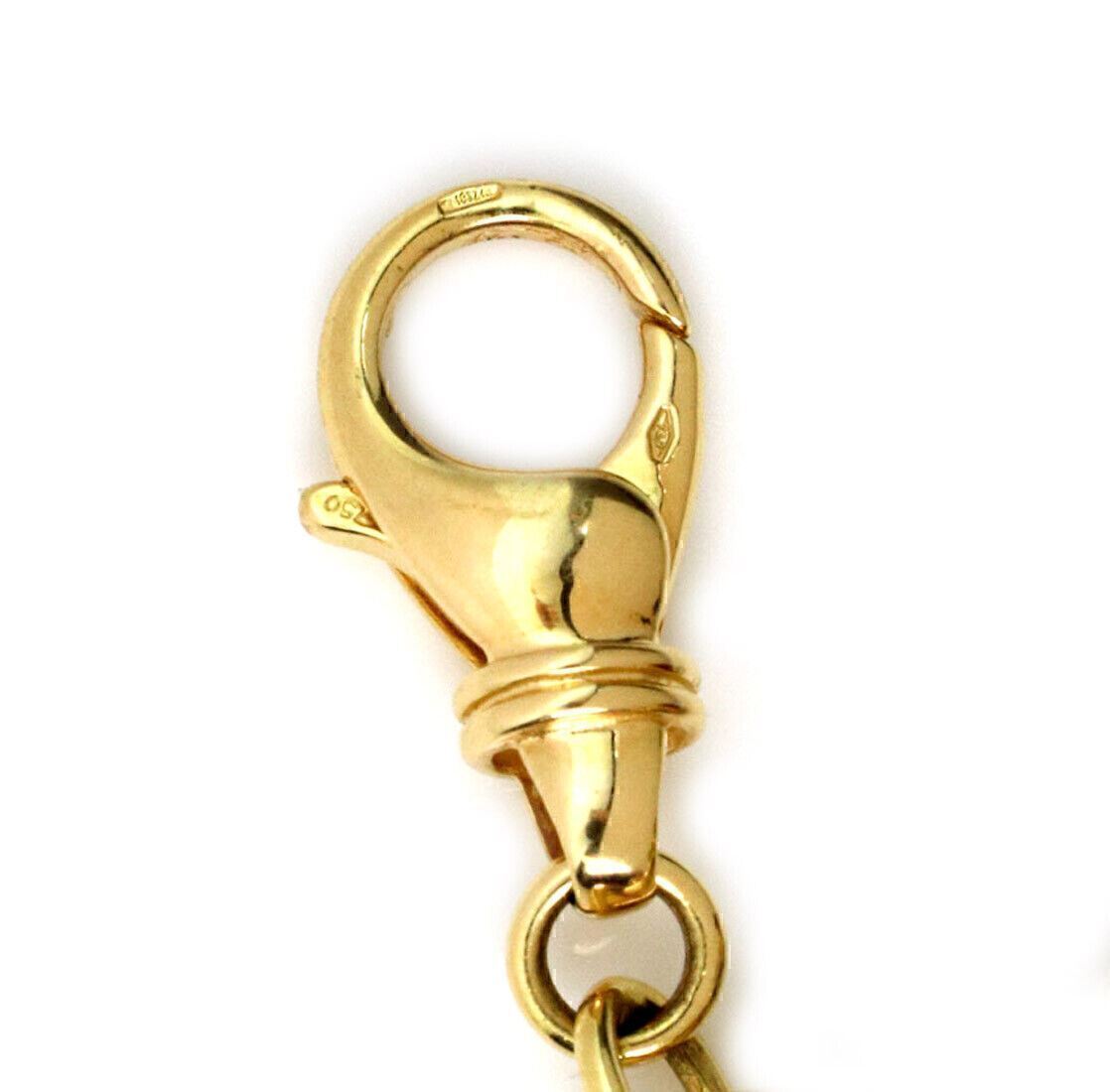 Legnazzi Multi-Color Gems 18k Yellow Gold 5 Fancy Egg Charms Chain Bracelet