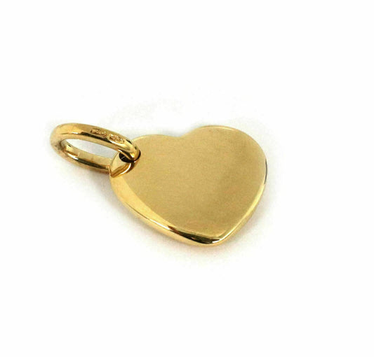 Pomellato Puffed 18k Yellow Gold Heart Charm Pendant