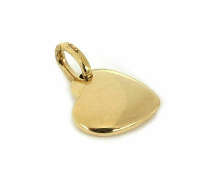 Pomellato Puffed 18k Yellow Gold Heart Charm Pendant