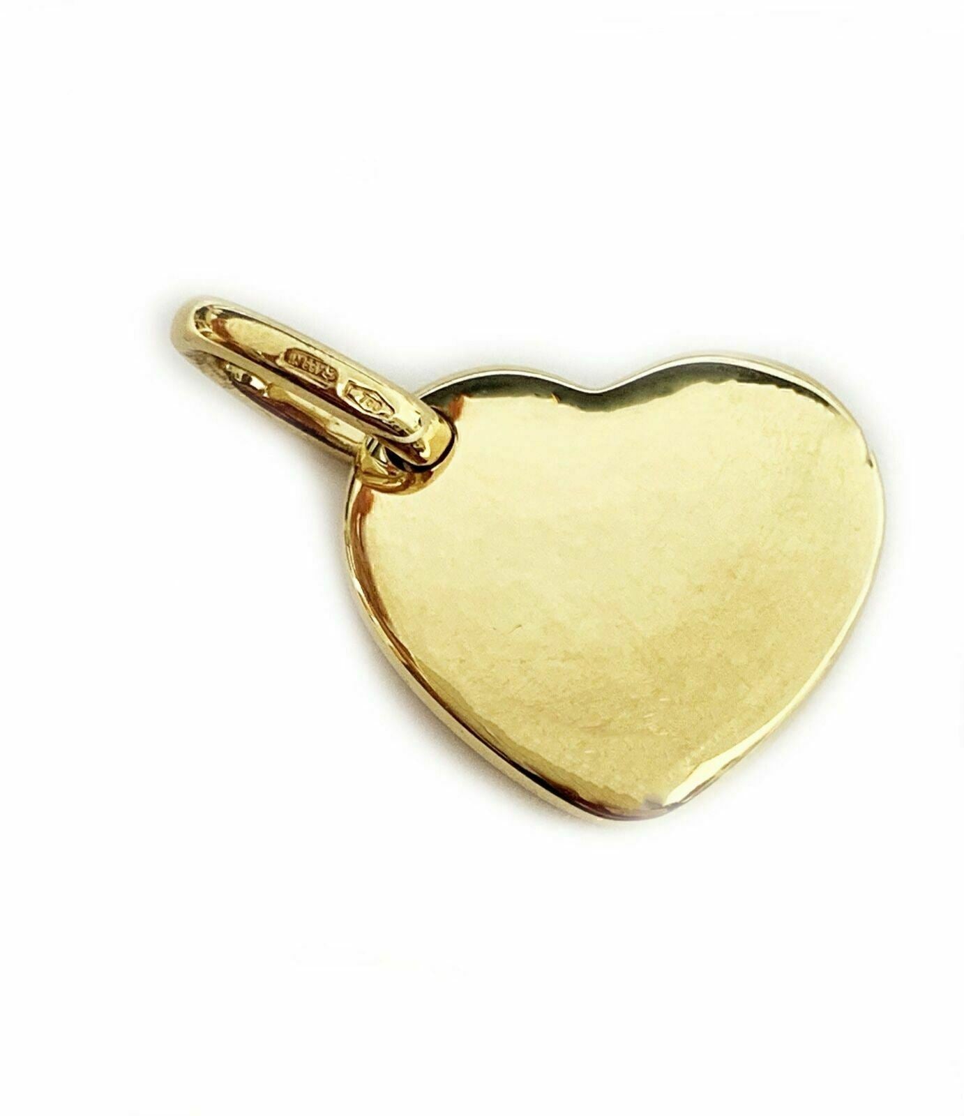 Pomellato Puffed 18k Yellow Gold Heart Charm Pendant