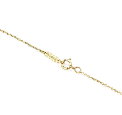 Tiffany & Co. Pearls Cupid Arrow Heart 18k Yellow Gold Pendant Necklace