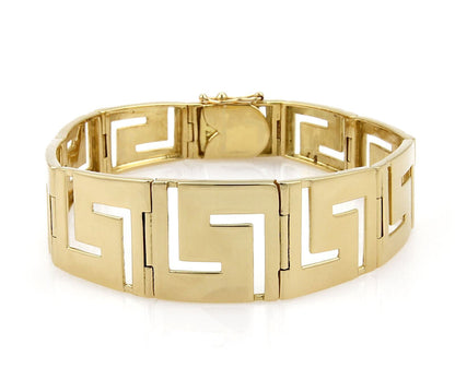 Graduated 18k Yellow Gold Open Link Bracelet