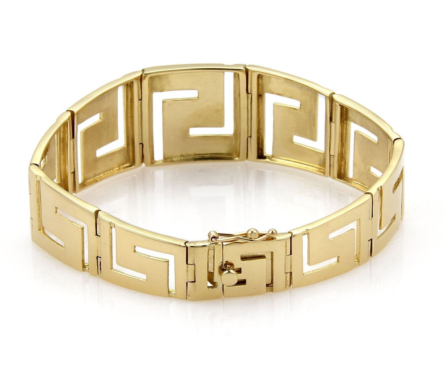 Graduated 18k Yellow Gold Open Link Bracelet