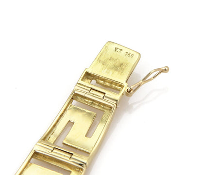 Graduated 18k Yellow Gold Open Link Bracelet