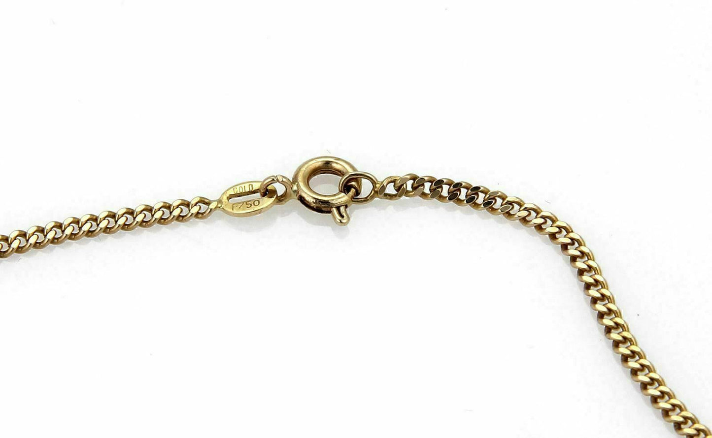 Diamond & Emerald 18k Yellow Gold Dangle Pendant Necklace