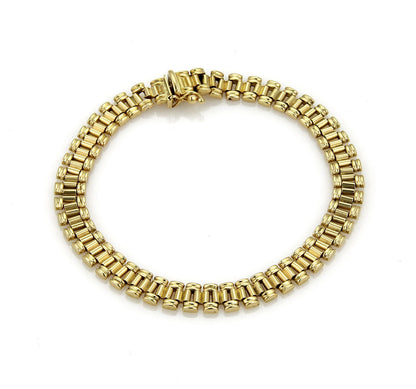 Jubilee Link 18k Yellow Gold  Soft Flex Italian Bracelet