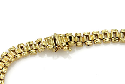 Jubilee Link 18k Yellow Gold  Soft Flex Italian Bracelet