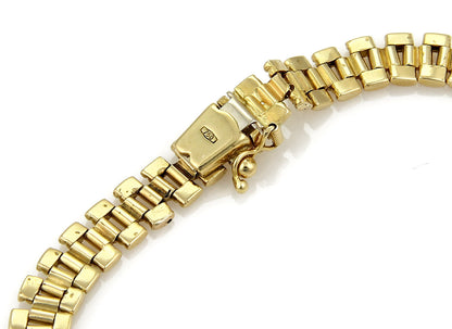 Jubilee Link 18k Yellow Gold  Soft Flex Italian Bracelet