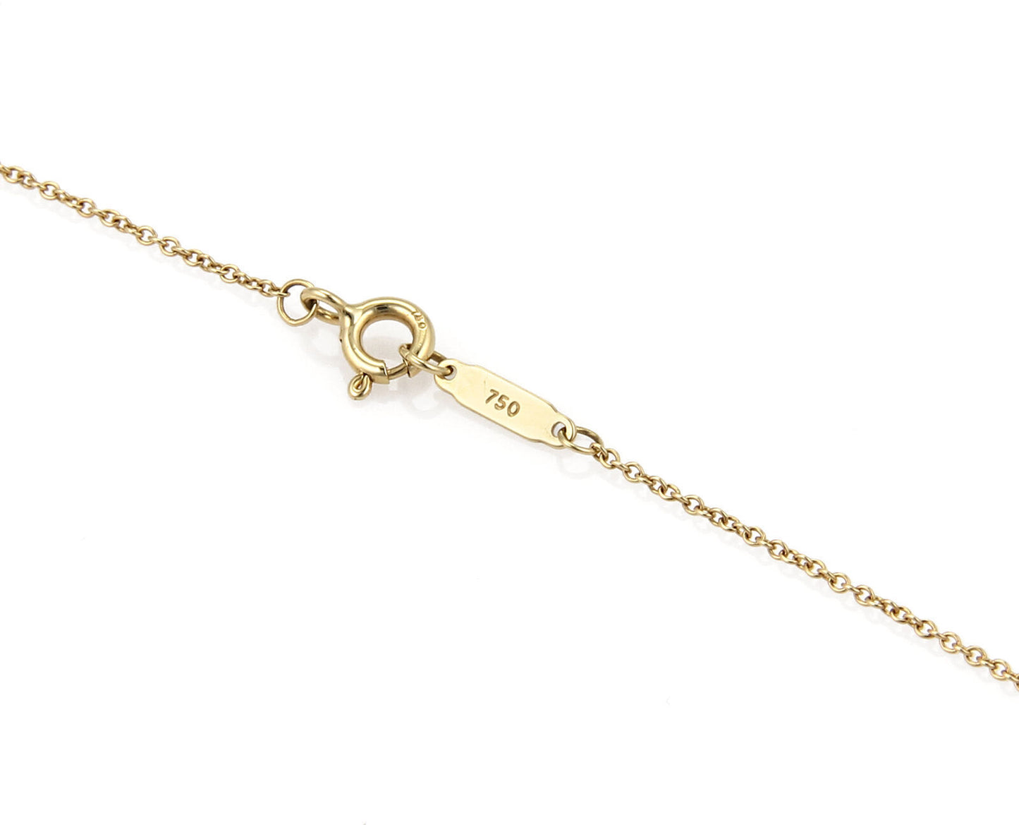 Tiffany & Co. Notes 18k Yellow Gold Round Wave Pendant Necklace