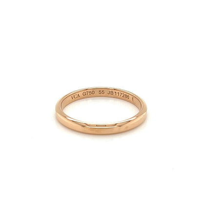 Van Cleef & Arpels Toujours 18k Rose Gold Band Ring - Size 7