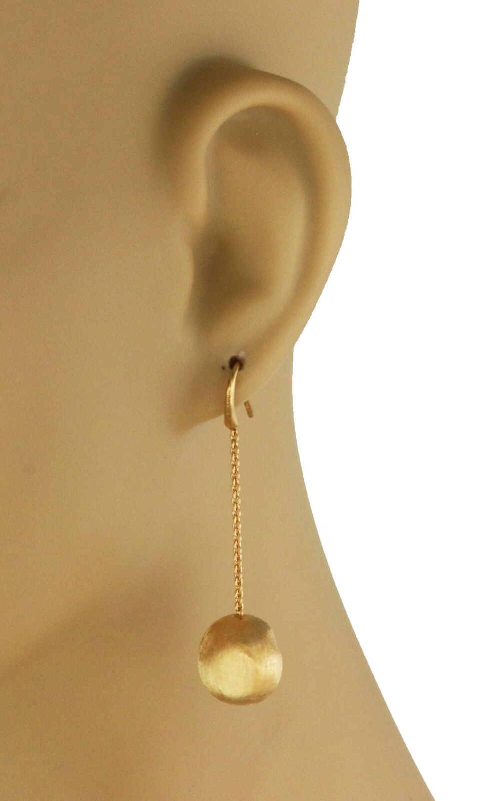 Marco Bicego Africa 18k Yellow Gold Bead Hook Dangle Earrings