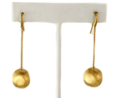 Marco Bicego Africa 18k Yellow Gold Bead Hook Dangle Earrings