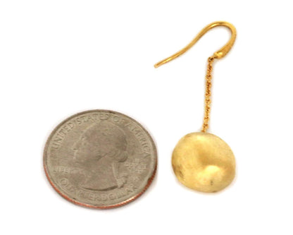 Marco Bicego Africa 18k Yellow Gold Bead Hook Dangle Earrings