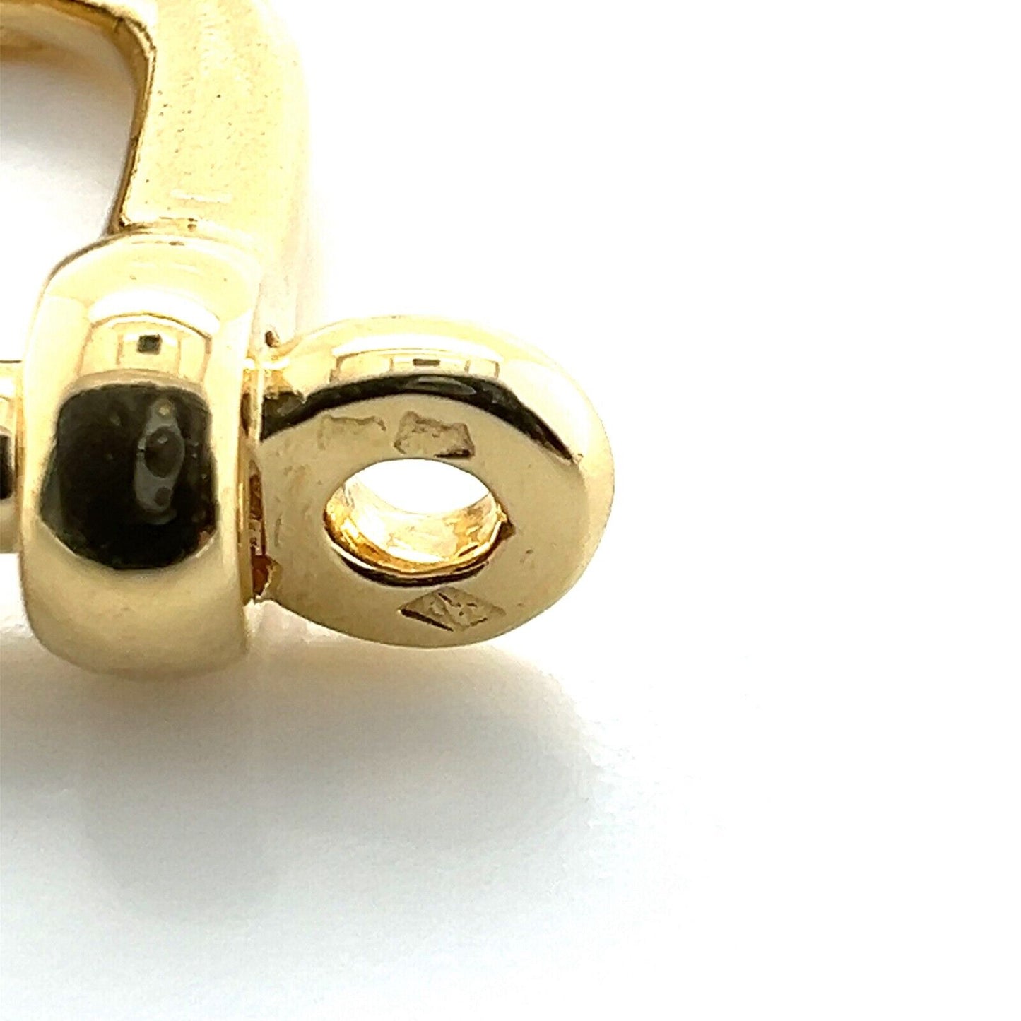 Van Cleef & Arpels Vintage 14k Yellow Gold Key Bolt Oval Cufflinks w/Paper