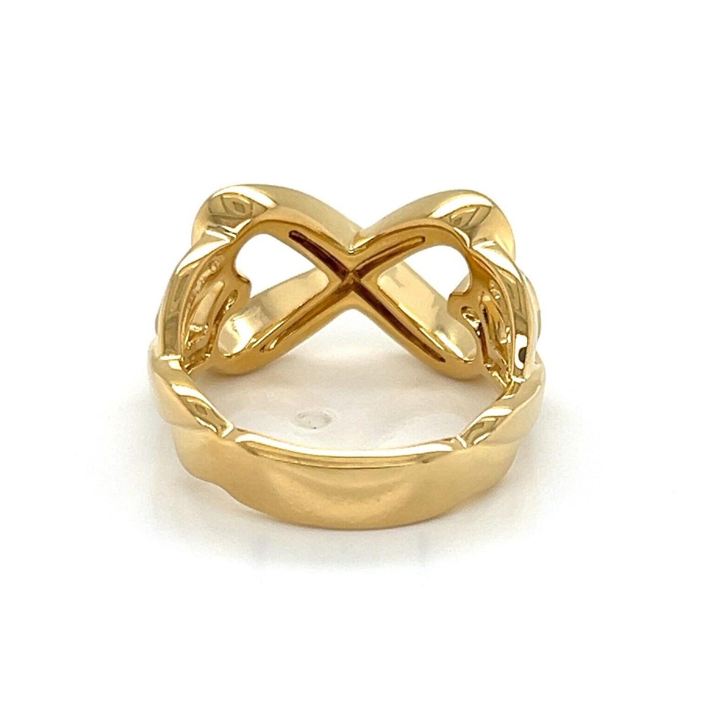 Tiffany & Co. Picasso Infinity 18k Yellow Gold Double Hearts Ring - Size 6.5