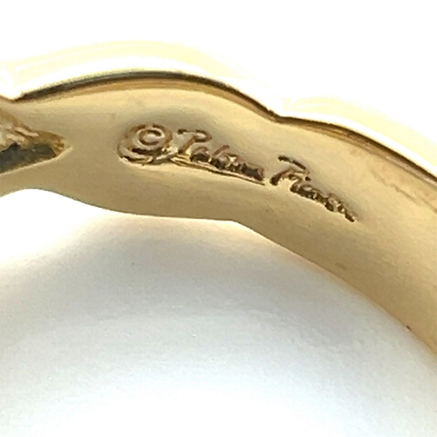 Tiffany & Co. Picasso Infinity 18k Yellow Gold Double Hearts Ring - Size 6.5