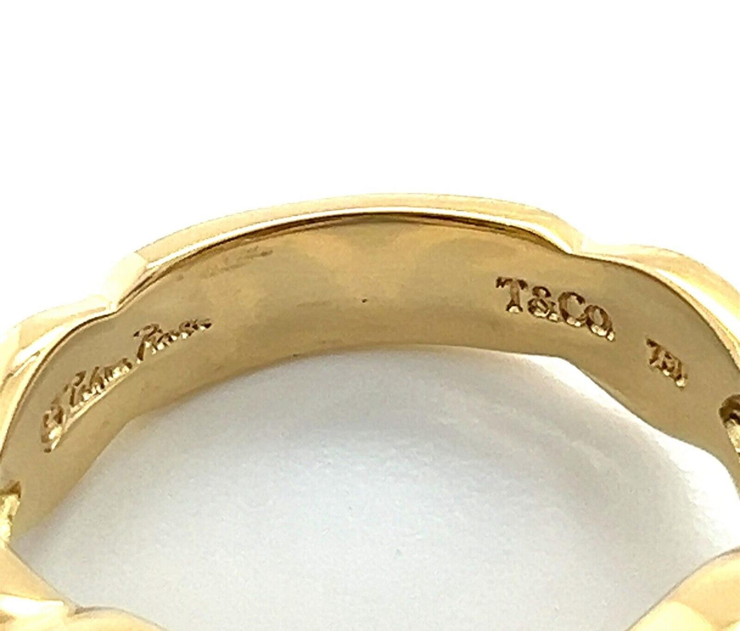 Tiffany & Co. Picasso Infinity 18k Yellow Gold Double Hearts Ring - Size 6.5