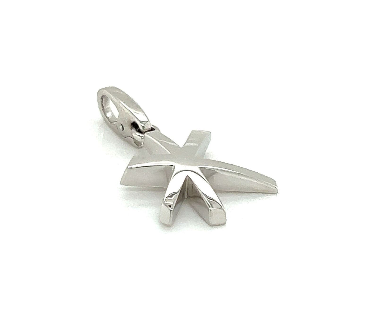 Cartier 18k White Gold Star Charm Pendant