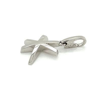 Cartier 18k White Gold Star Charm Pendant