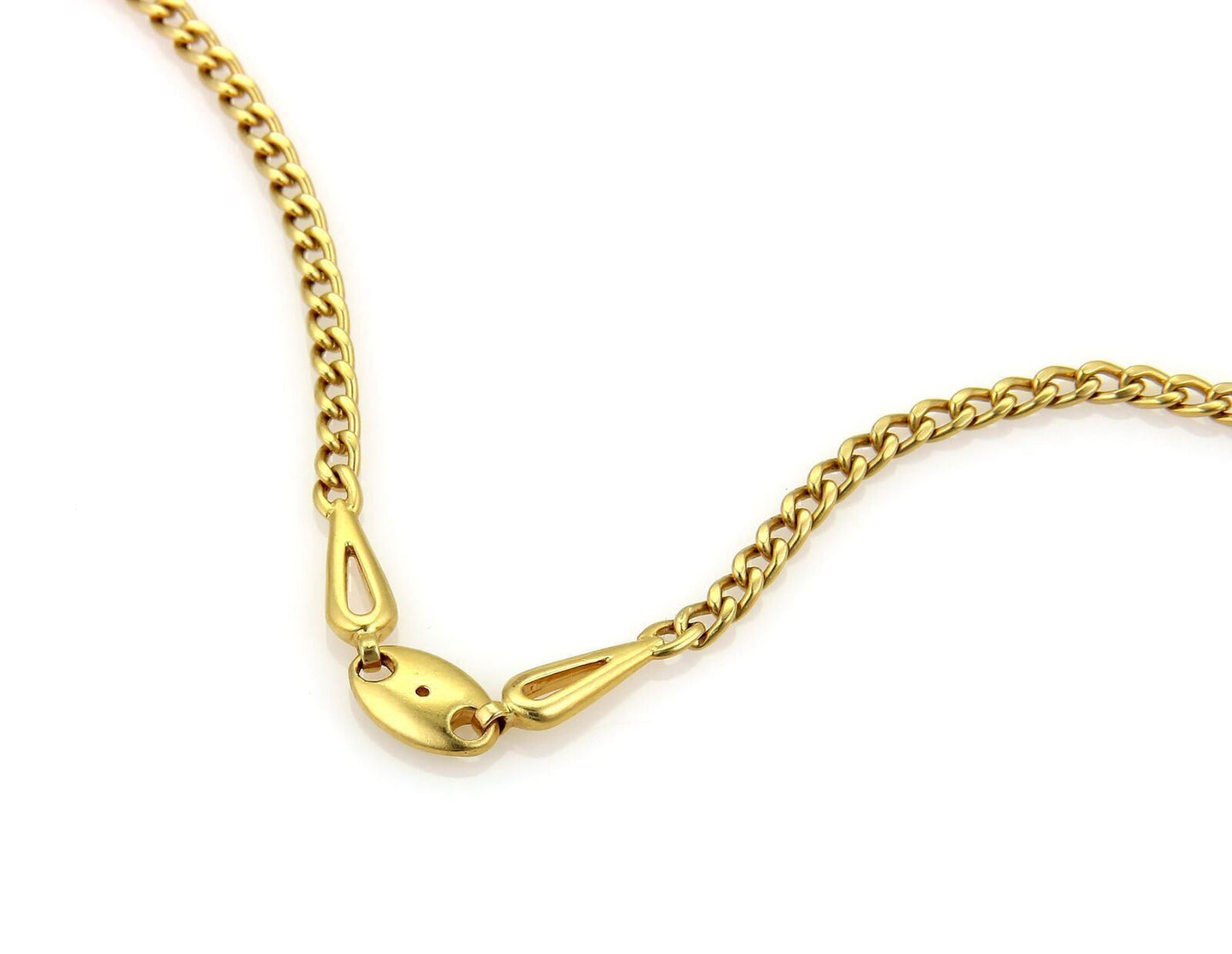 A. Maffucci 18k Yellow Gold Curb Link 32" Long Chain Necklace