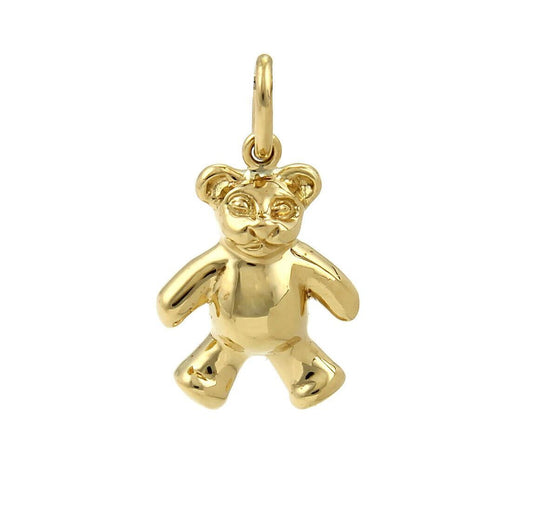 Tiffany & Co. 18k Yellow Gold Teddy Bear Charm Pendant