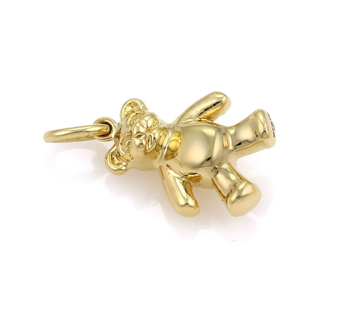 Tiffany & Co. 18k Yellow Gold Teddy Bear Charm Pendant