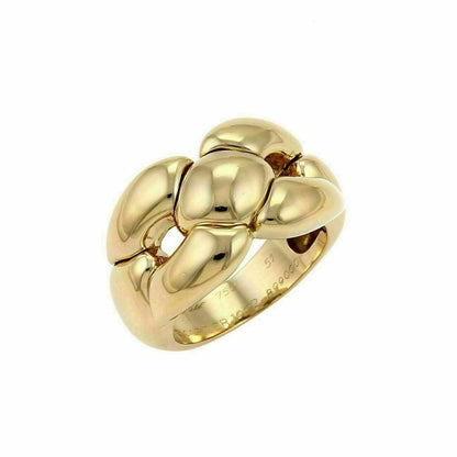 Cartier 18k Yellow Gold Puff Dome Band Ring - Size 5.5