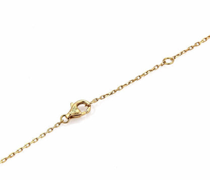 Cartier Diamond Scarab 18k Yellow Gold Pendant Necklace w/Paper