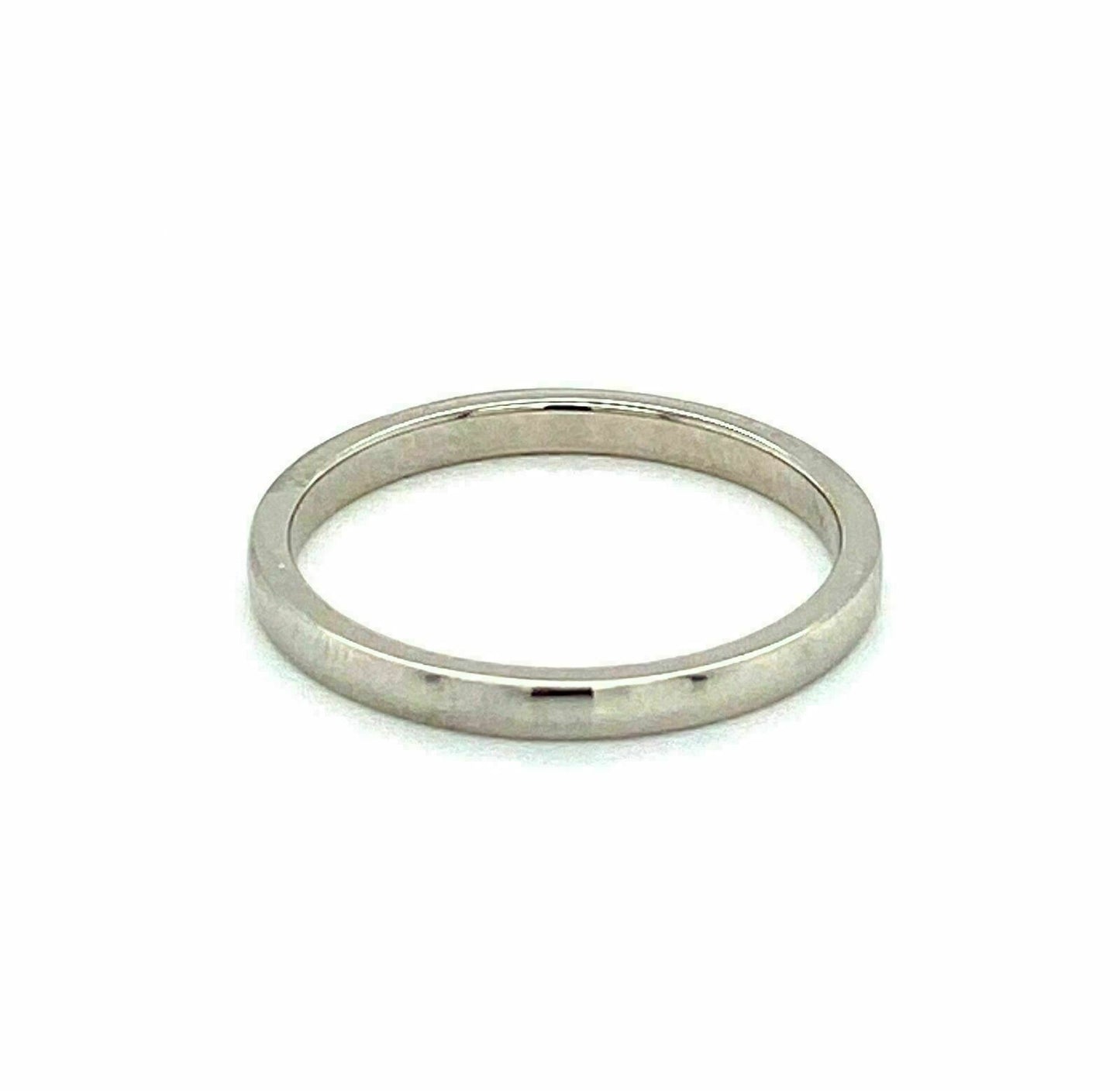 Cartier Platinum Wedding Band Ring - Size 8