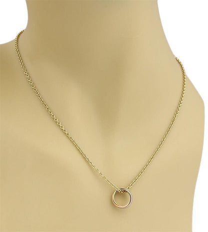 Cartier Trinity 18k Tri color Gold Pendant Necklace