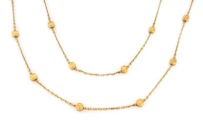 Cartier Love Stations 18k Yellow Gold Chain Necklace 45.5" Long w/Cert