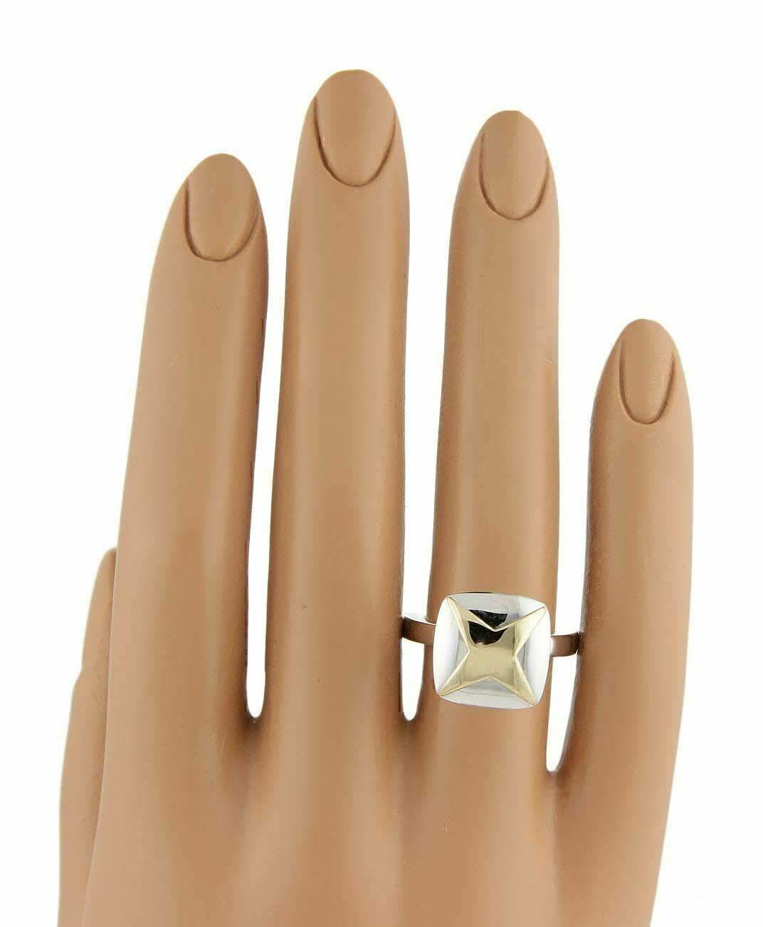 Mauboussin 18k Two Tone Gold Unique Design Star Ring - Size 4.5